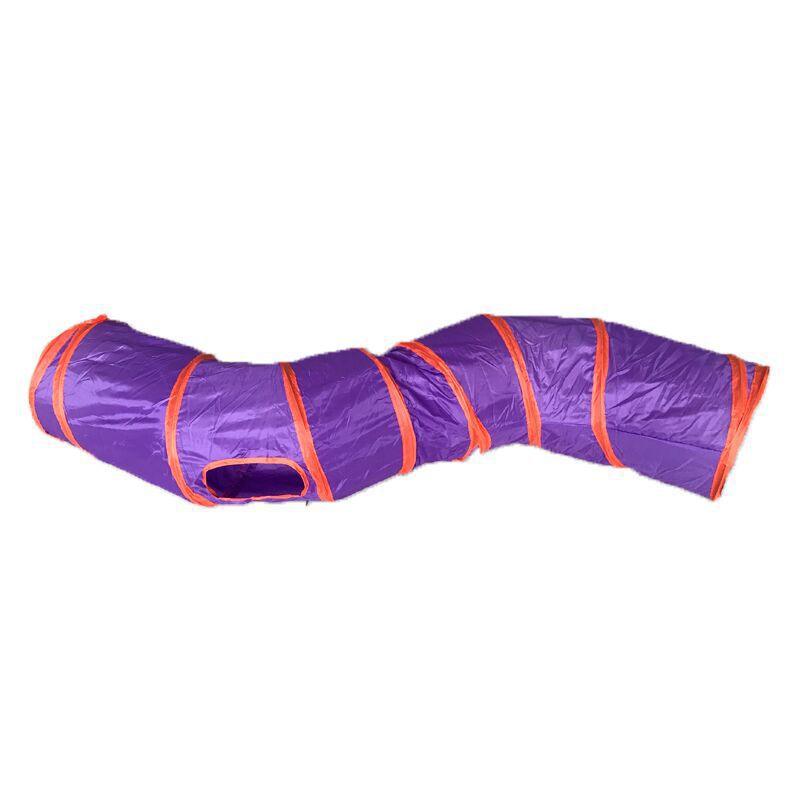 Foldable S-Shaped Cat Tunnel - The Ultimate Play Haven For Your Feline Friend!-0