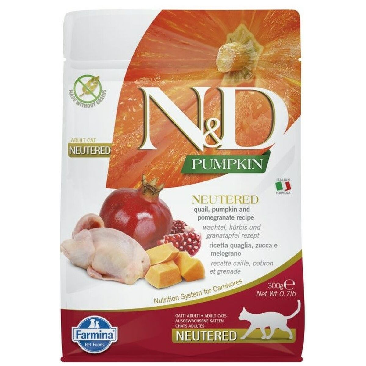 Cat food Farmina N&D Adult Pomegranate Pumpkin 300 g-0