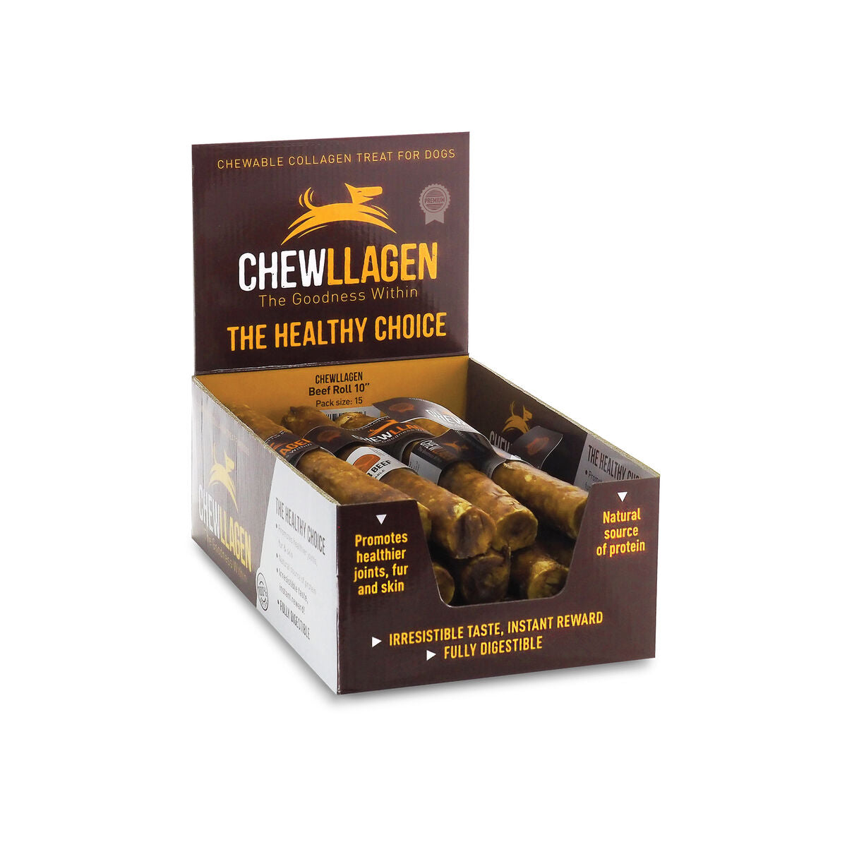 Hundesnack Chewllagen Kalbfleisch 15 Einheiten-1