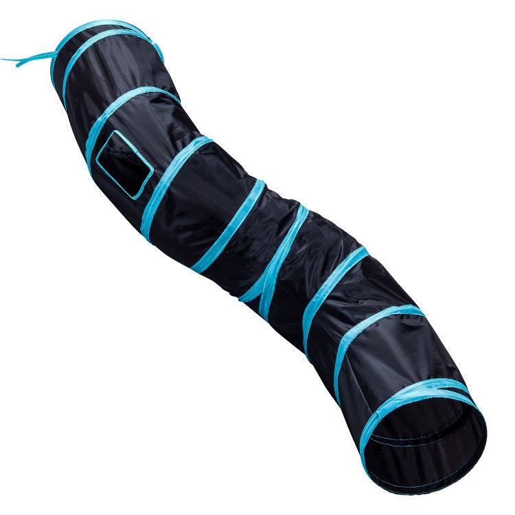 Foldable S-Shaped Cat Tunnel - The Ultimate Play Haven For Your Feline Friend!-3