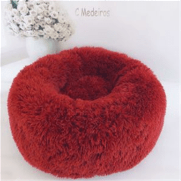 Luxuriously Cozy Round Plush Cat Mattress-13
