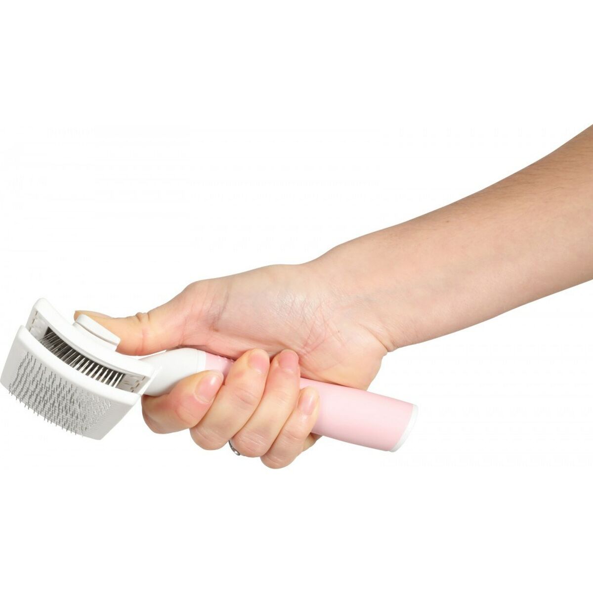 Brush Zolux 550004 Cat Retractable Multicolour Pink Steel Plastic-1