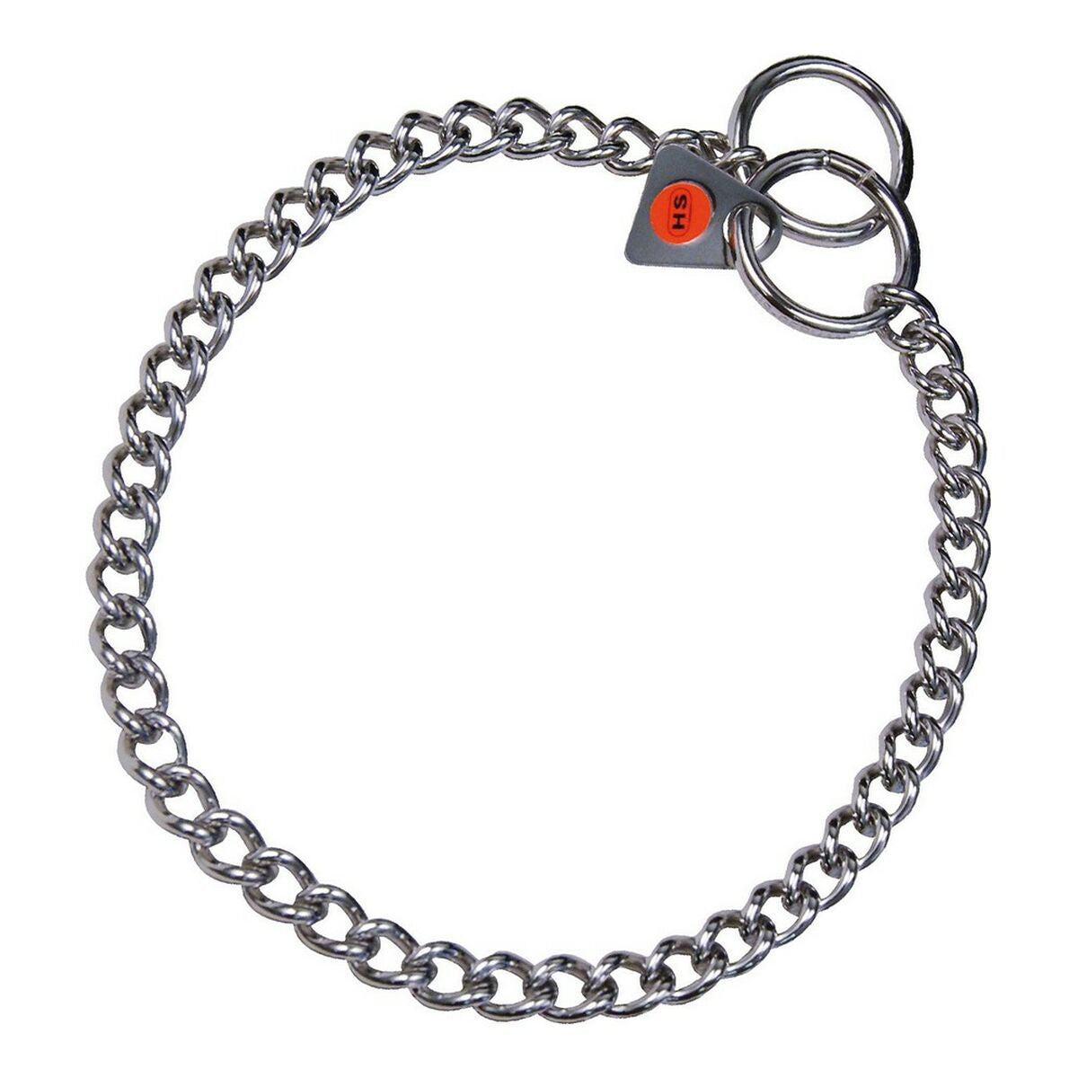 Dog collar Hs Sprenger Silver 2 mm Links Twisted (60 cm)-0