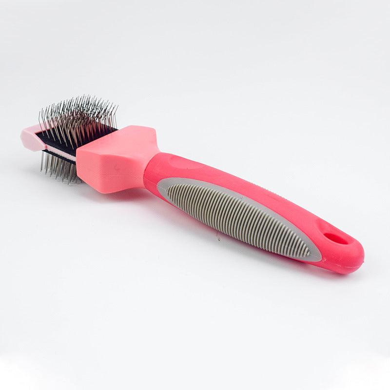 Gentlegroom Pet Self-Cleaning Hair Brush - Double-Sided Soft Comb-2