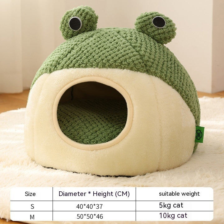 Little Frog Series Warm Nest For Small Cats Dogs Within 5KG