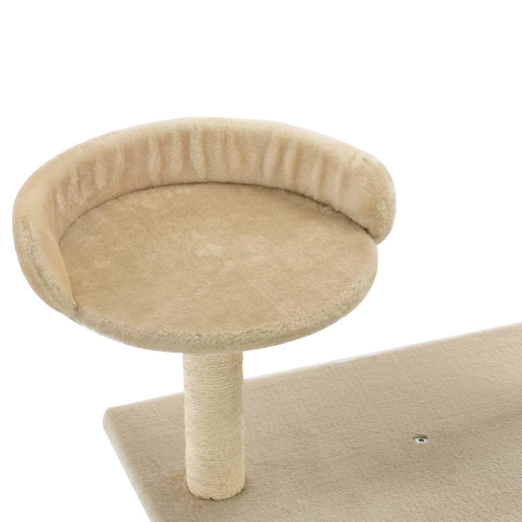 Cat Tree with Sisal Scratching Posts 95 cm Beige-4