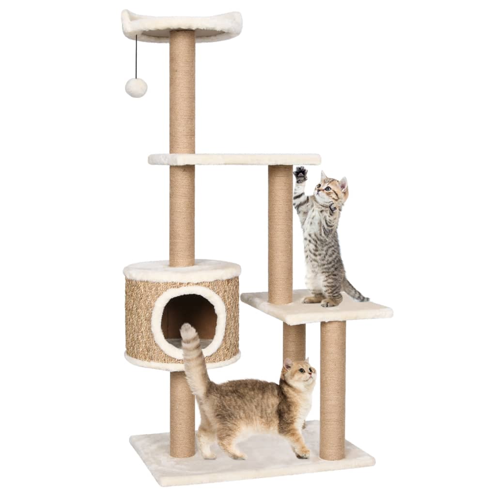 Cat Tree with Scratching Post 123cm Seagrass-0
