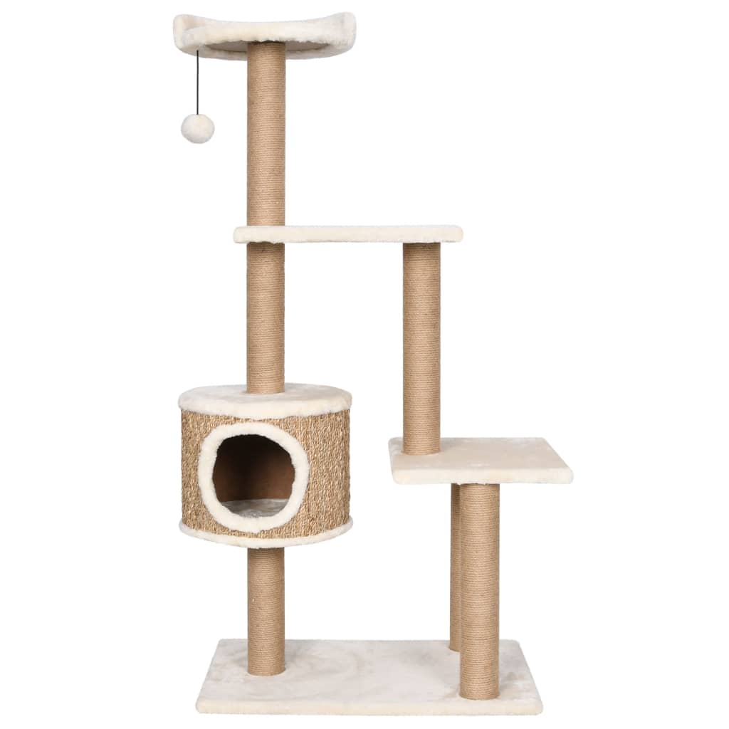 Cat Tree with Scratching Post 123cm Seagrass-2