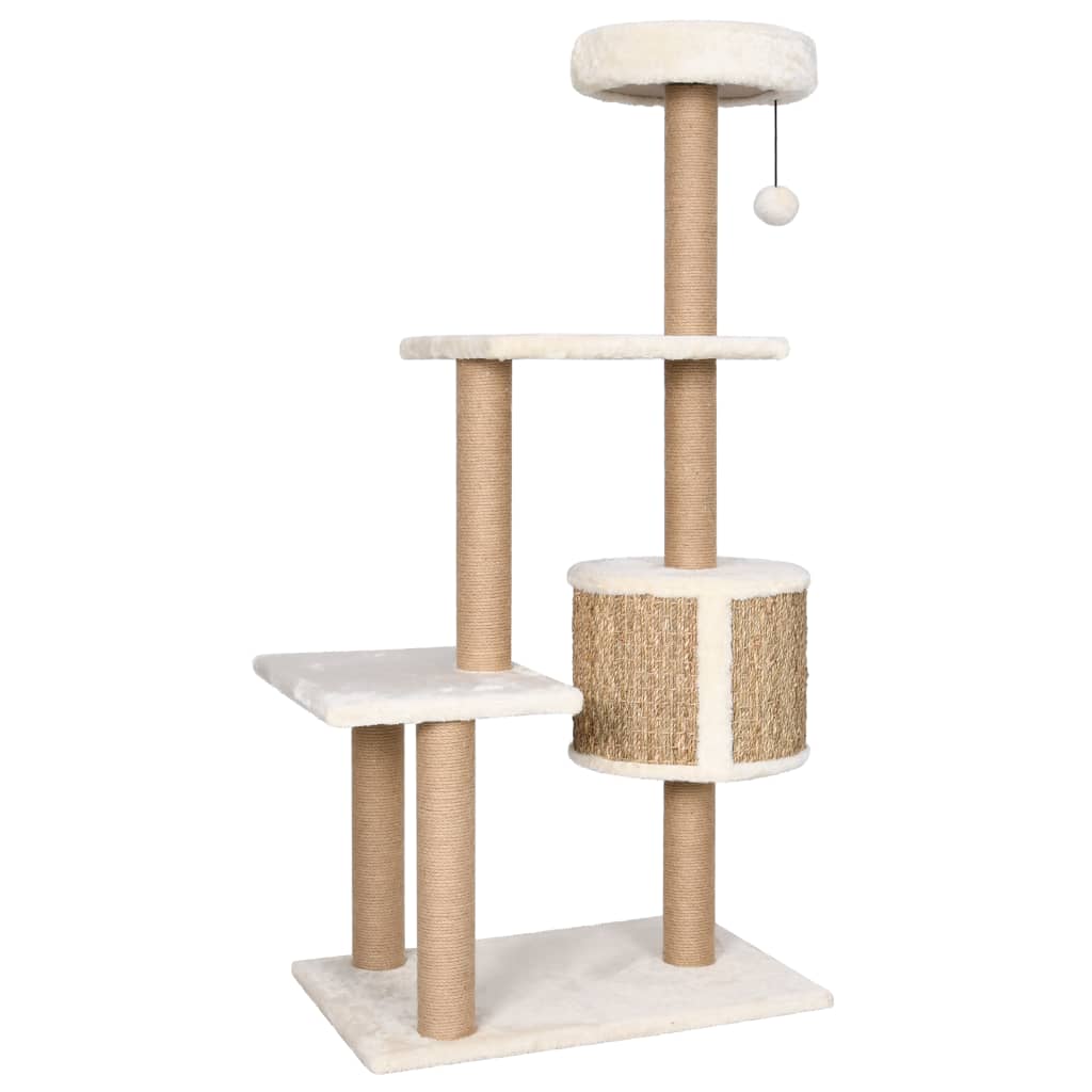 Cat Tree with Scratching Post 123cm Seagrass-4
