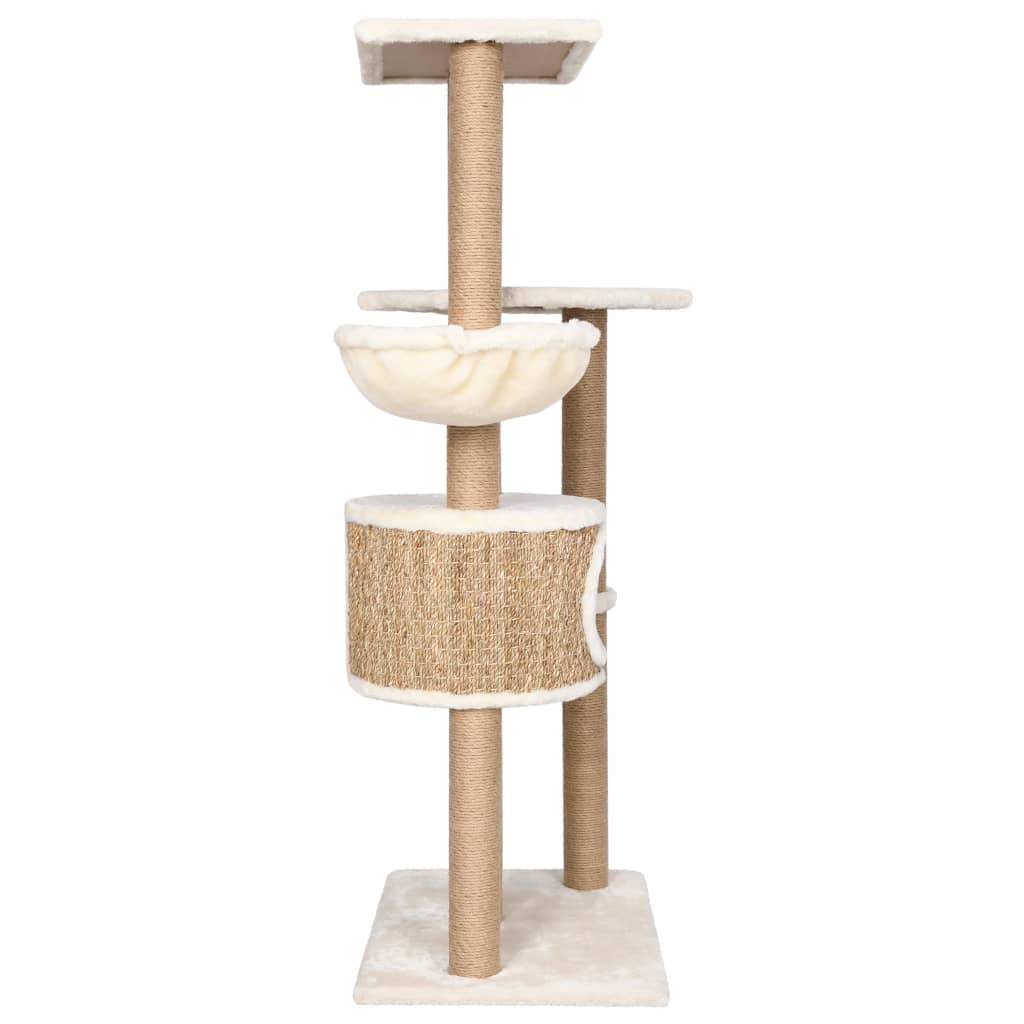 Cat Tree with Scratching Post 126cm Seagrass-3