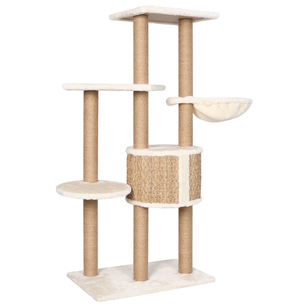 Cat Tree with Scratching Post 126cm Seagrass-4