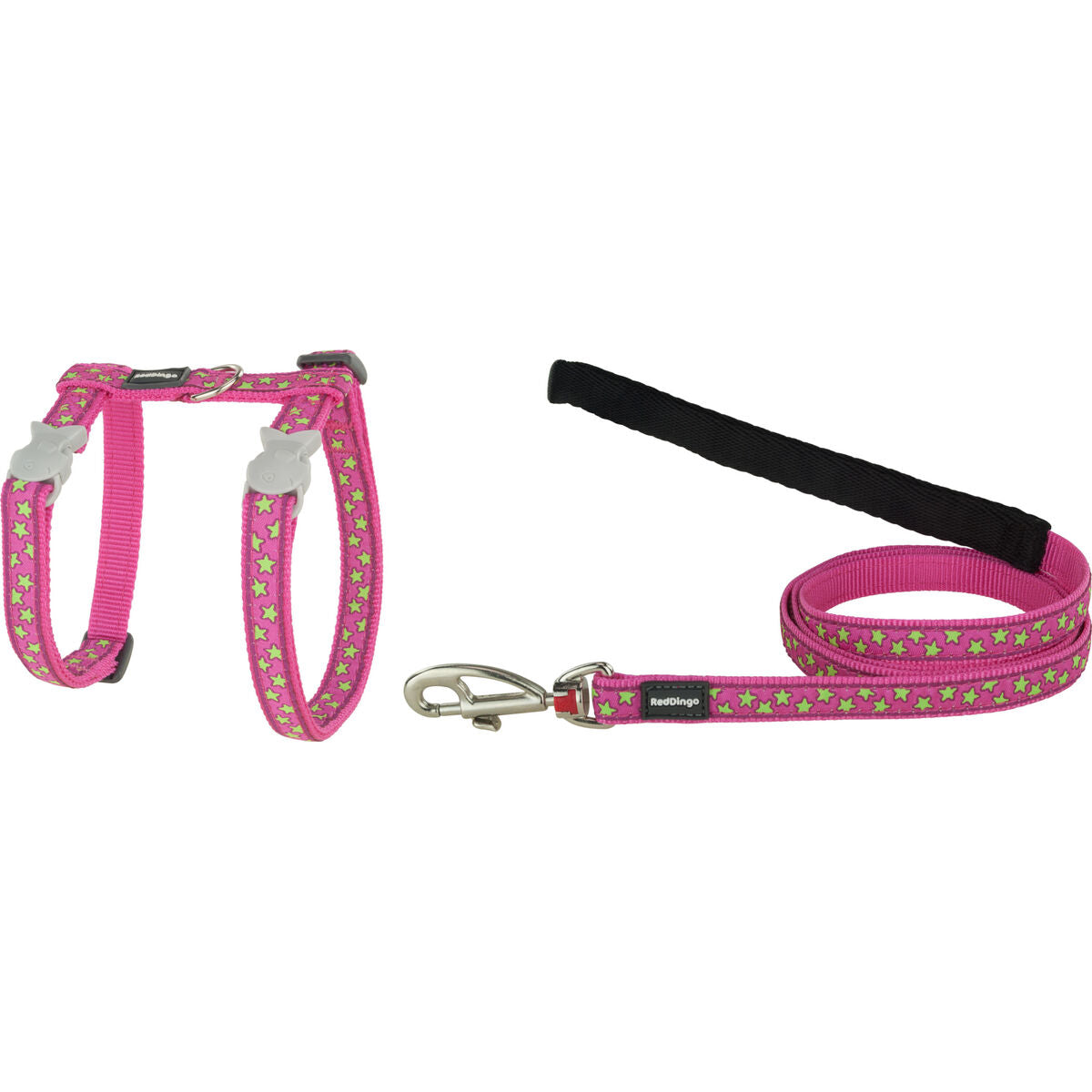 Dog Harness Red Dingo On Hot 21-35 cm Pink-0