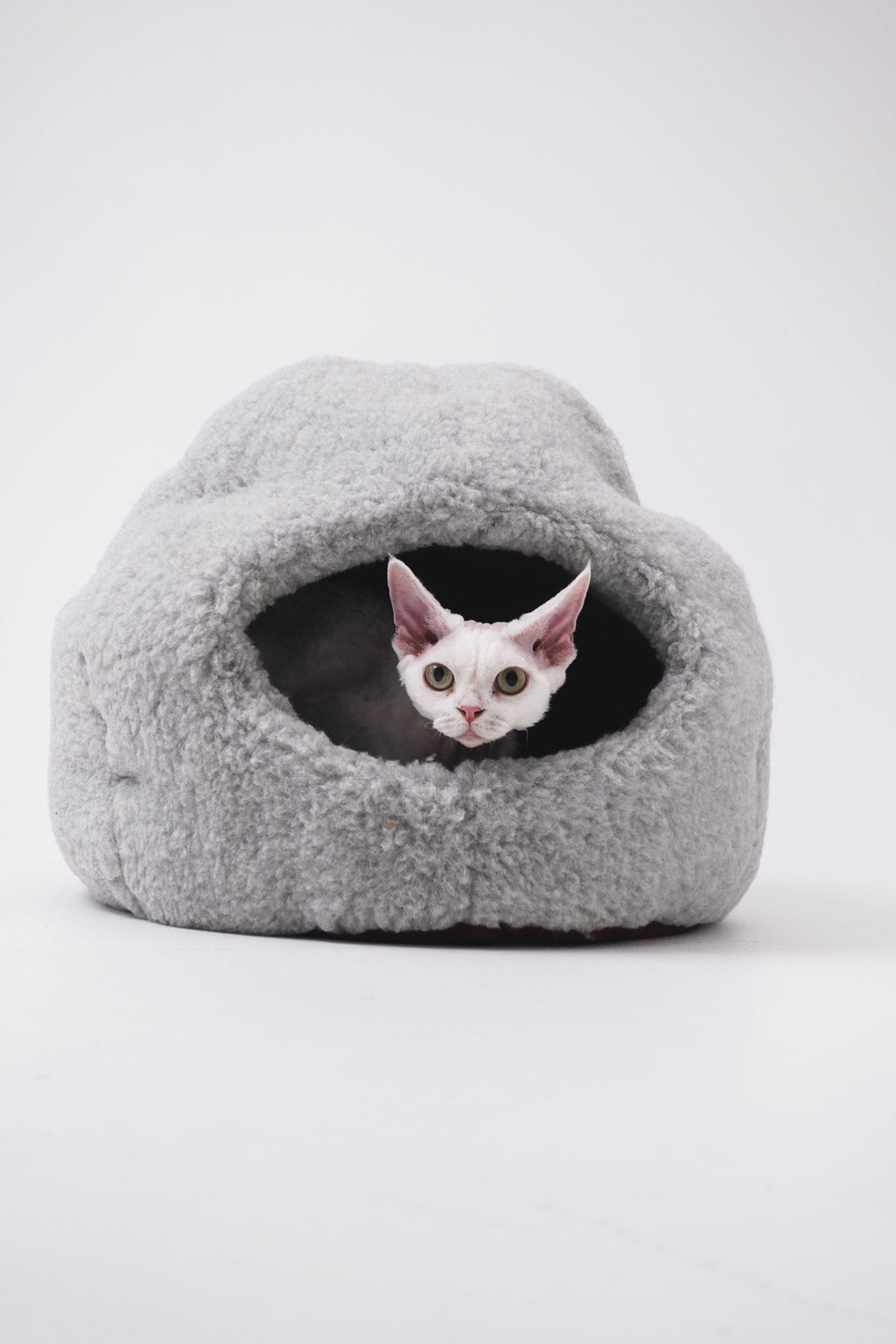 Nest Natural Woolen Pet Bed - Gray-0