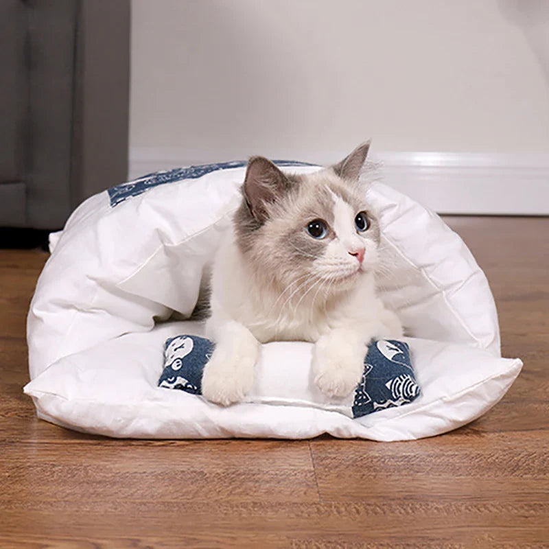 Cat Sleeping Bag - Cushion with Pillow-2