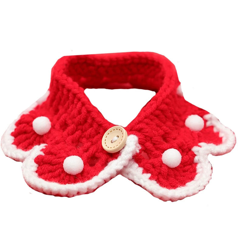 Knitted Bowknot Collar for Pets-4