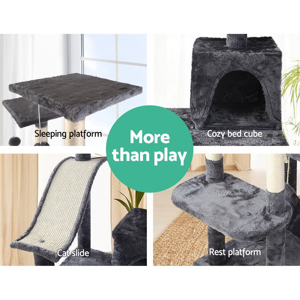 Cat Tree 171cm Trees Scratching Post Scratcher Tower Condo House Furniture Wood-4