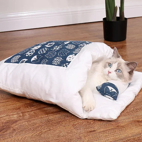 Cat Sleeping Bag - Cushion with Pillow-8