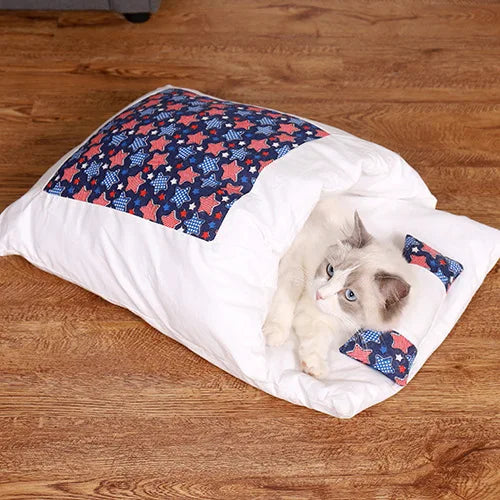 Cat Sleeping Bag - Cushion with Pillow-10