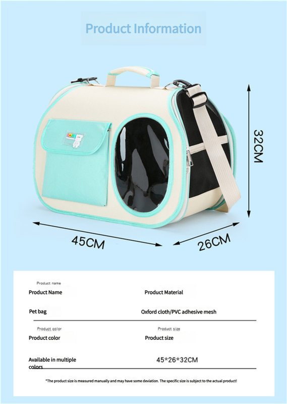 Pet Carrier Backpack with Transparent Window Purple -1