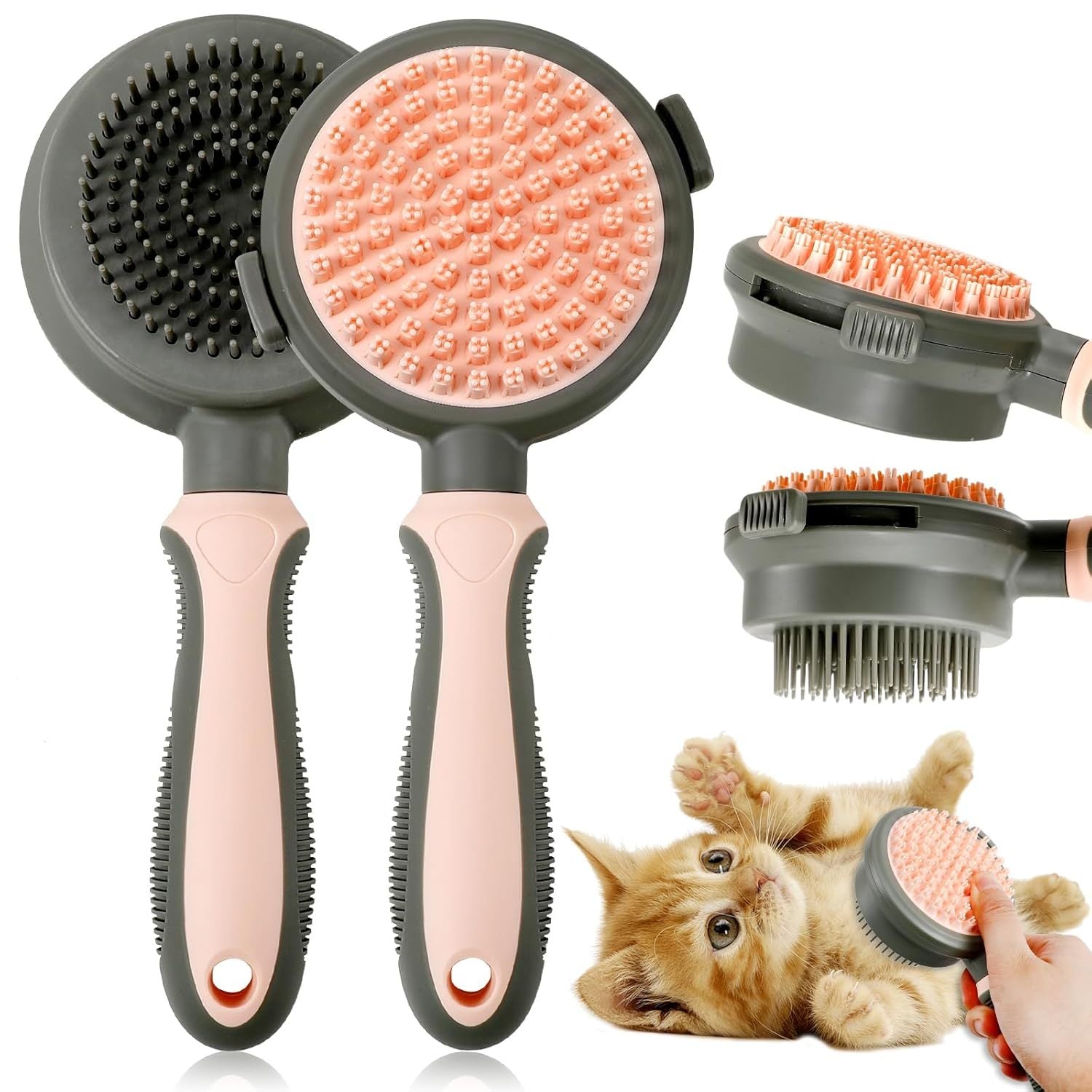 2 In 1 Double Side Cat Brushes Hair Removal