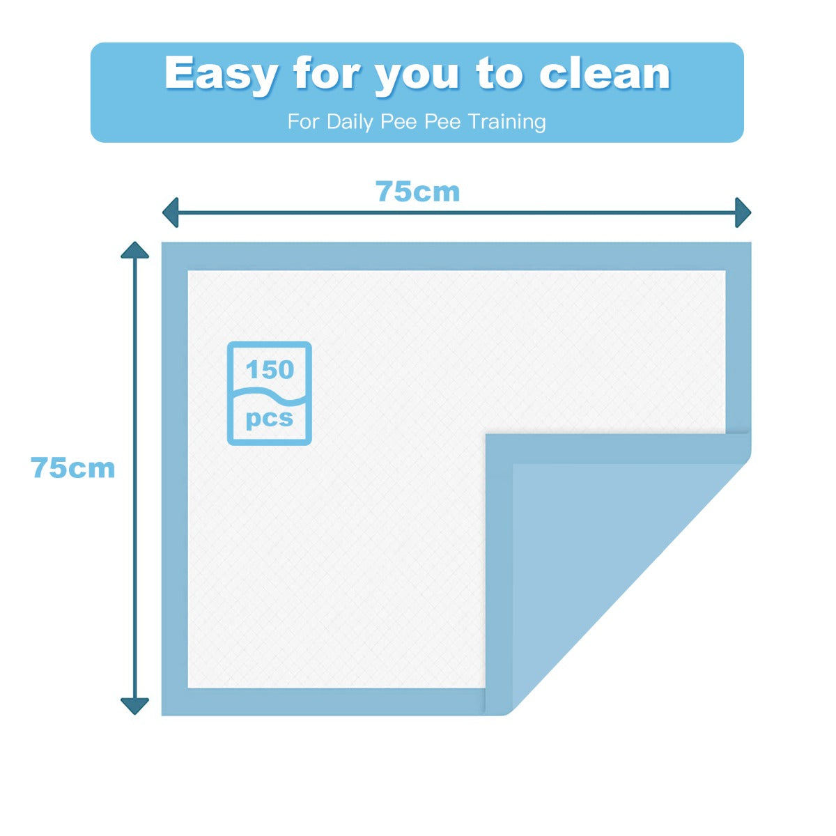 Extra Large Dog Pee pads with Super Absorbent for Doggies 150 Pieces -3