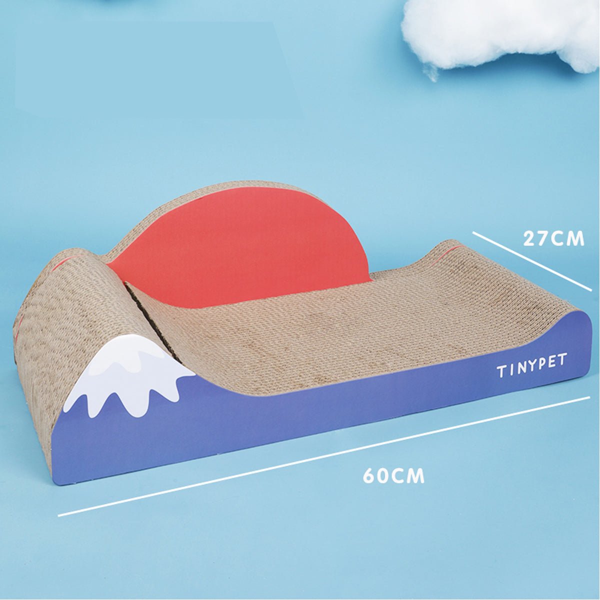 Under Mount Fuji Blue Cat Scratching Board-3